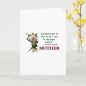 Moederdag Kaart Antiek Roos (Gele Bloem)