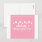 Moederdag kaart, beste moeder ooit briefkaart (Voorkant / Achterkant)