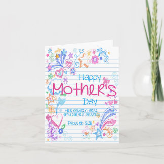 Moederdag kaart Bijbelvers citaat Religieus