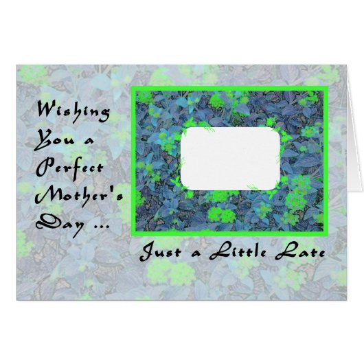 Moederdag Kaart, laat, voeg uw eigen foto toe (Voorkant Horizontaal)