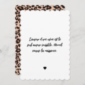 Moederdag kaart Luipaard (Voorkant / Achterkant)