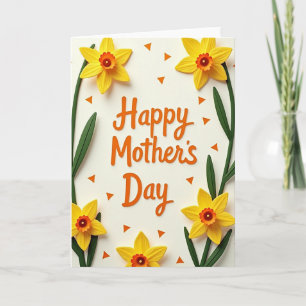 Moederdag kaart met confetti