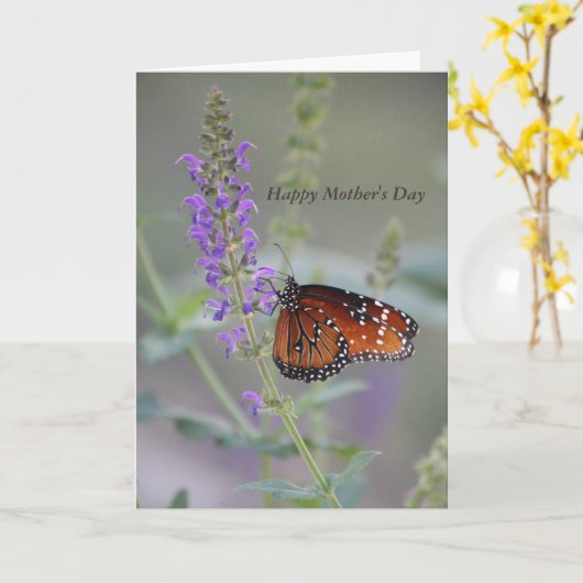 Moederdag kaart met enveloppe (Gele Bloem)