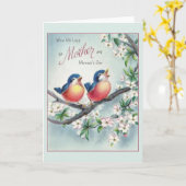 Moederdag Kaart met liefde (Gele Bloem)