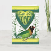 Moederdag kaart met Love Bird (Voorkant)