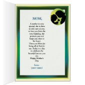 Moederdag kaart met moeder en kind (Binnen (Rechts))