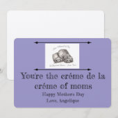 Moederdag Kaart, Parijse thema Kaart (Voorkant / Achterkant)