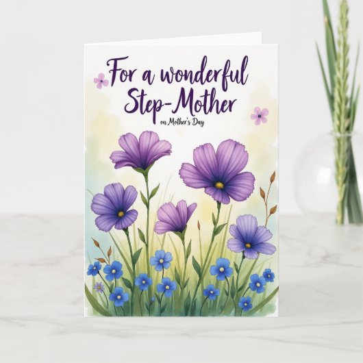Moederdag kaart Spring Field (Voorkant)