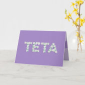 Moederdag Kaart Teta (Gele Bloem)