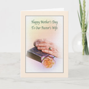 Moederdag Kaart van de vrouw van de pastoor