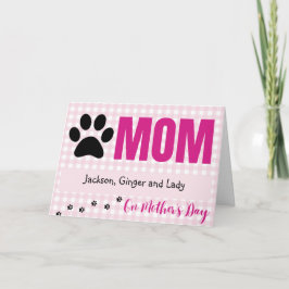 Moederdag Kaart van huisdieren