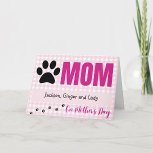 Moederdag Kaart van huisdieren