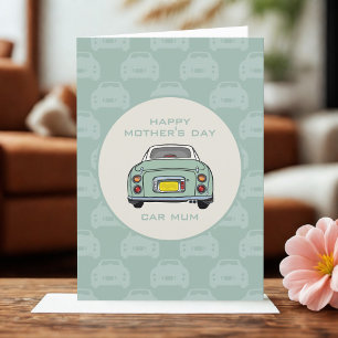 Moederdag Kaart van uw groene Figaro Car