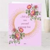 Moederdag Kaart Vintage Flowers (Achterkant)