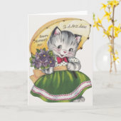  Moederdag Kaart voor een leuke tante (Gele Bloem)