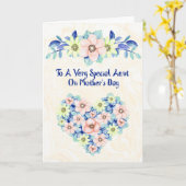 Moederdag Kaart voor een speciale tante (Gele Bloem)