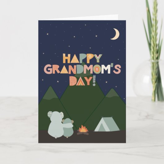 Moederdag Kaart voor grootmoeder (Voorkant)