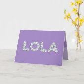 Moederdag Kaart voor Lola (Gele Bloem)