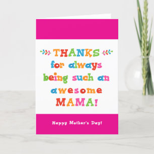 Moederdag Kaart voor mama