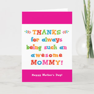 Moederdag Kaart voor mama