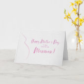 Moederdag Kaart voor Manman (Gele Bloem)