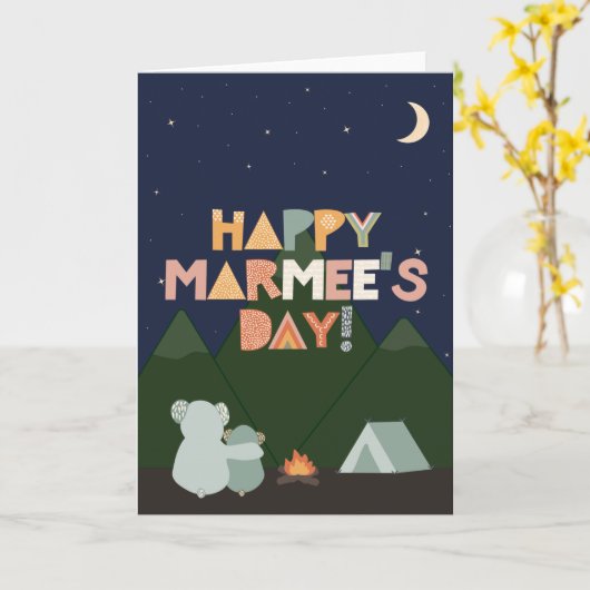 Moederdag Kaart voor Marmee (Gele Bloem)