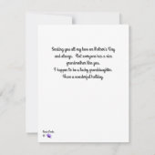 Moederdag Kaart voor oma in roze Notitiekaartje (Achterkant)