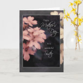 Moederdag Kaart voor Sister, Garden Phlox Flowers (Gele Bloem)