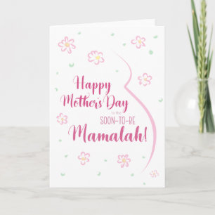 Moederdag Kaart voor Zwangere Mamalah