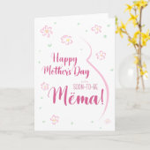 Moederdag Kaart voor Zwangerschap Mëma (Gele Bloem)