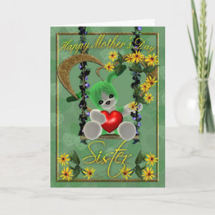 Moederdag Kaart, zus Kaart