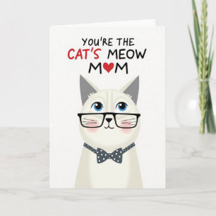 Moederdag kat art kaart