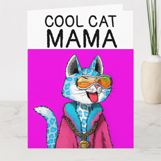 MOEDERDAG KAT COOLE GROTE KAART (Voorkant)