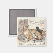 Moederdag Kat en Kittens