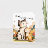 Moederdag kat kaart (Voorkant)