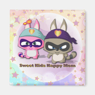 moederdag Kawaii Gift Cute Cartoon Funny Magnet Magneet