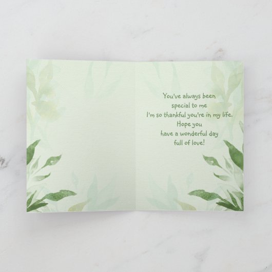 Moederdag kleindochter Chickadee Garden Bird Kaart (Binnen)