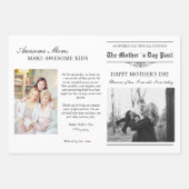 Moederdag Krant Bloemenboeket Inpakpapier Vel (Voorkant)