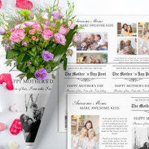 Moederdag Krant Bloemenboeket