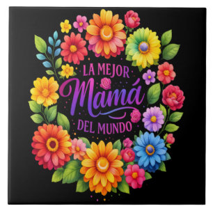 Moederdag La Mejor Mama Del Mundo Tegeltje