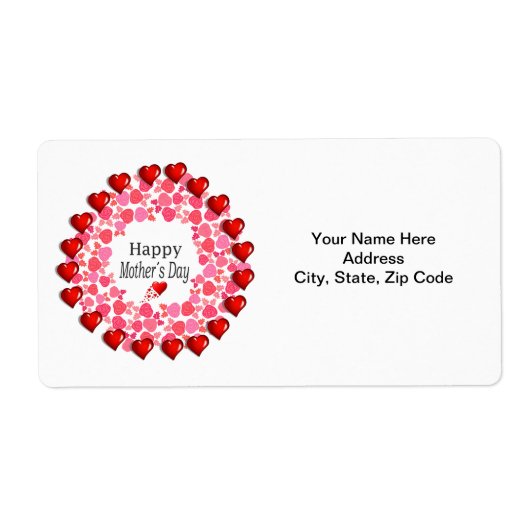 Moederdag labels (Voorkant)