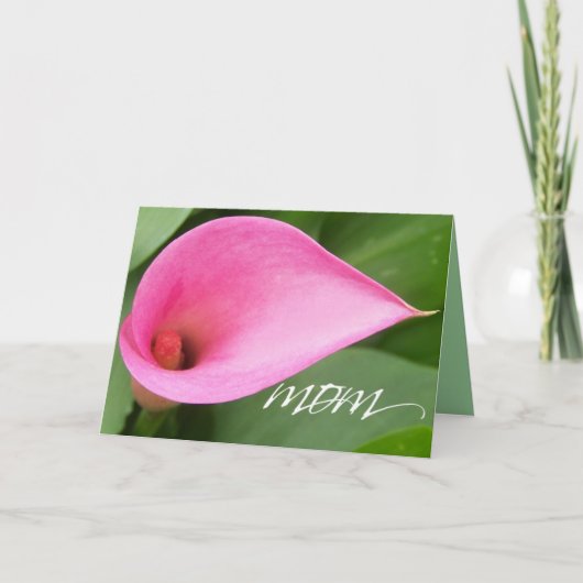 moederdag lelie kaart (Voorkant)