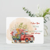 Moederdag Liefde Feestdagenkaart (Staand voorkant)