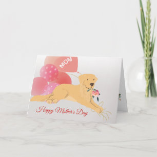 Moederdag Liefde van je Goudharige Retriever Hond Kaart