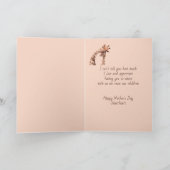 Moederdag Lieverd Giraffe Dier Kaart (Binnen)