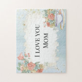 Moederdag Lijst Tea Cup Rozen Daisies Legpuzzel (Verticaal)