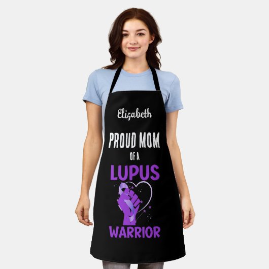 Moederdag LUPUS WARRIOR Trots Mam Schort (Gedragen)
