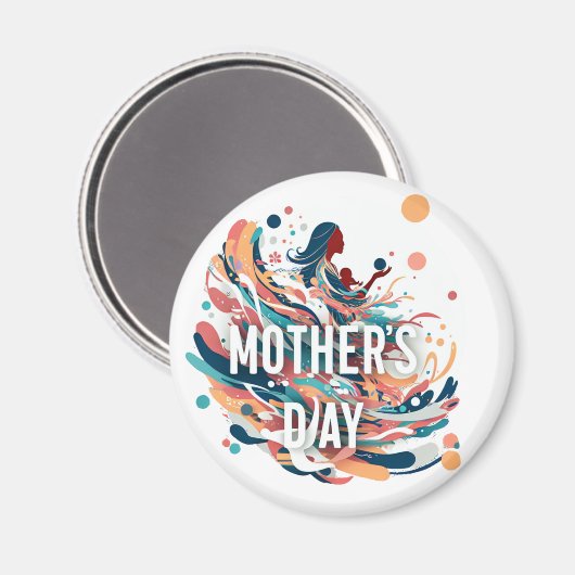 Moederdag magneet (Voorkant / Achterkant)