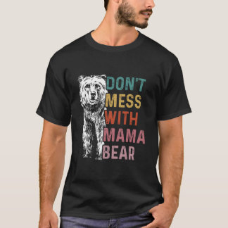 Moederdag Mama Beer Niet Onderschatten T-shirt