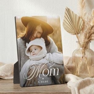 Moederdag mama en baby gepersonaliseerd fotocadeau fotoplaat